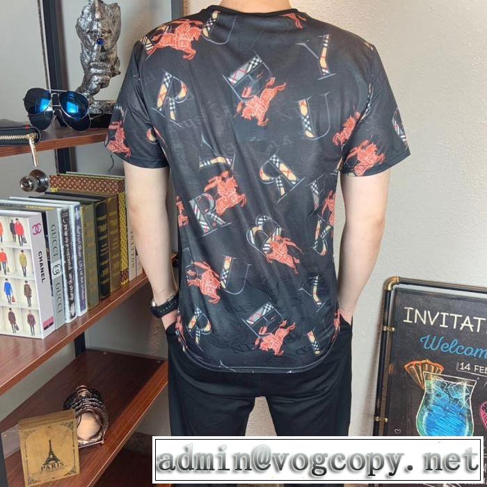 今年春夏ファション流行り バーバリー BURBERRY 2019SSのトレンド商品 Tシャツ/ティーシャツ 2色可選 透け感優しい
