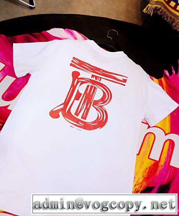 夏っぽさ新作アイテム バーバリー BURBERRY 元気な印象のコーデ Tシャツ/ティーシャツ 2色可選 2019春夏トレンドアイテム
