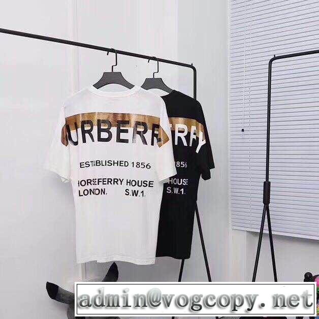 バーバリー BURBERRY 2色可選 最も目立ったブランド新品 おしゃれデザインも大人気 Tシャツ/ティーシャツ  2019夏色っぽさ 