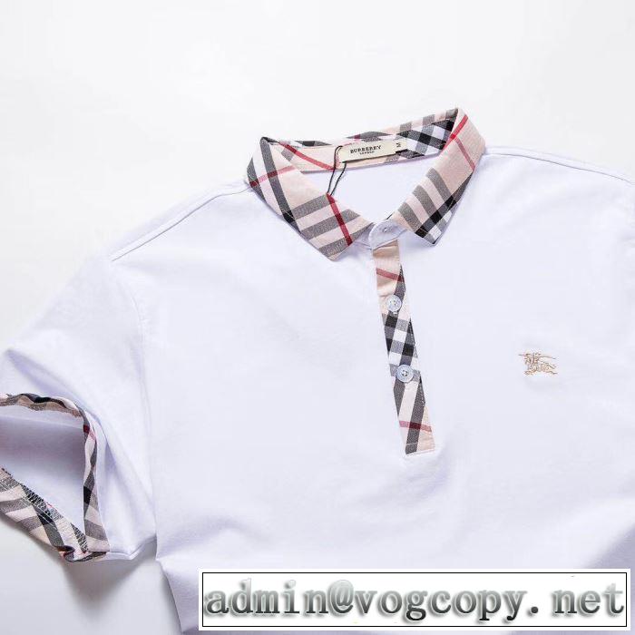 トレンド感があって涼しげ バーバリー BURBERRY Tシャツ/ティーシャツ 3色可選 ブラッシュアップして華やかに