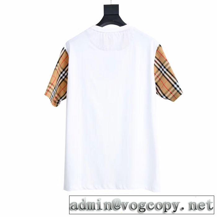 バーバリー 今から夏まで活躍する BURBERRY 2019春夏も引き続きトレンドTシャツ/ティーシャツ 2色可選 大人のこなれた着こなし