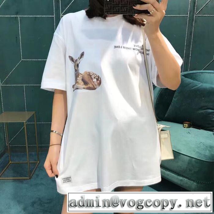 Tシャツ/ティーシャツ 大人のカジュアルスタイル バーバリー 今年もトレンドBURBERRY 2019春夏は人気定番 2色可選 