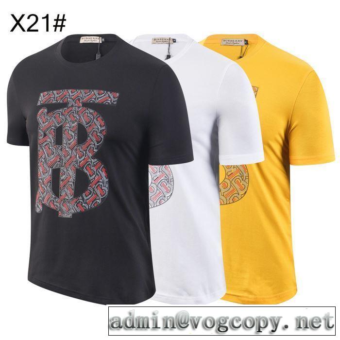 3色可選 最も目立ったブランド新品 バーバリー BURBERRY 2019夏色っぽさ Tシャツ/ティーシャツ オシャレアイテム 