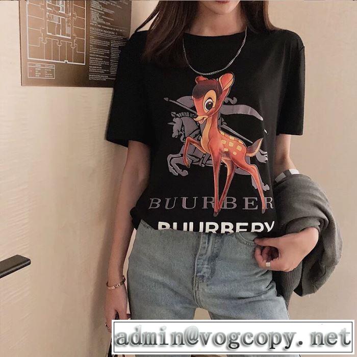 2019即旬な装いに バーバリー BURBERRY Tシャツ/ティーシャツ クラシカルな雰囲気多色可選 クールな印象を引き立て