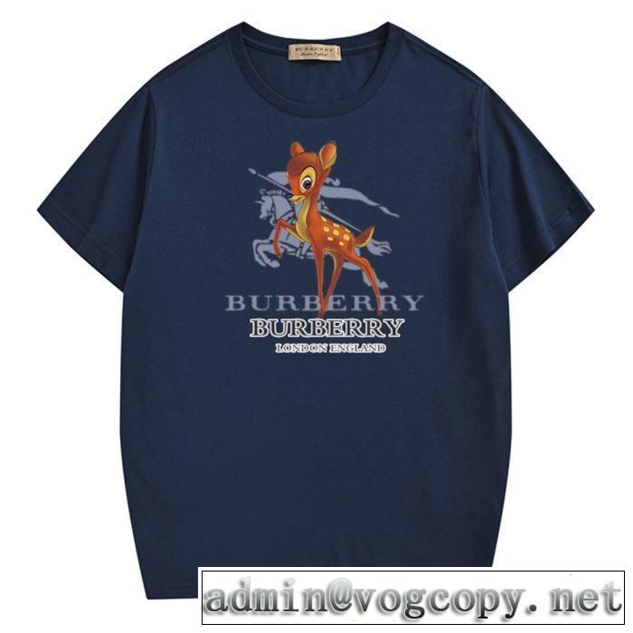 2019即旬な装いに バーバリー BURBERRY Tシャツ/ティーシャツ クラシカルな雰囲気多色可選 クールな印象を引き立て