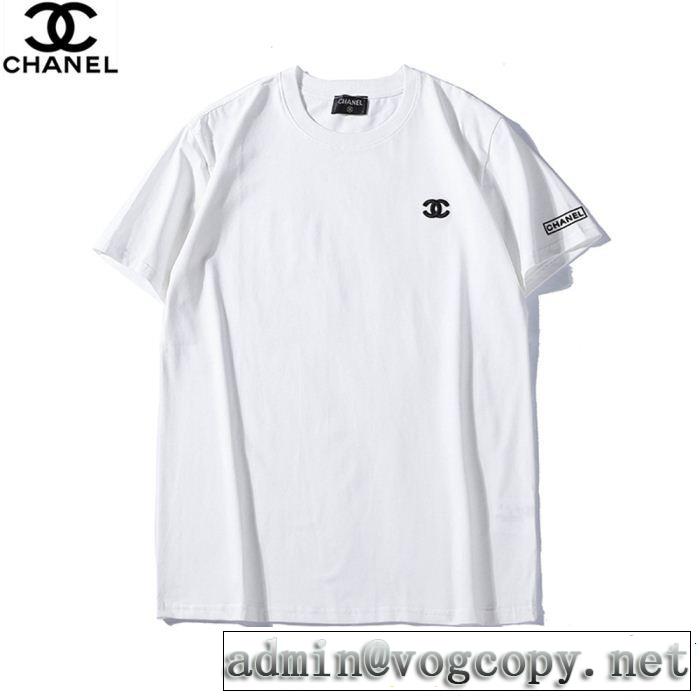 CH CH 半袖Tシャツ 2色可選 目を引く春夏トップス スタイルアップ効果