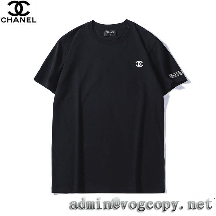 CH CH 半袖Tシャツ 2色可選 目を引く春夏トップス スタイルアップ効果