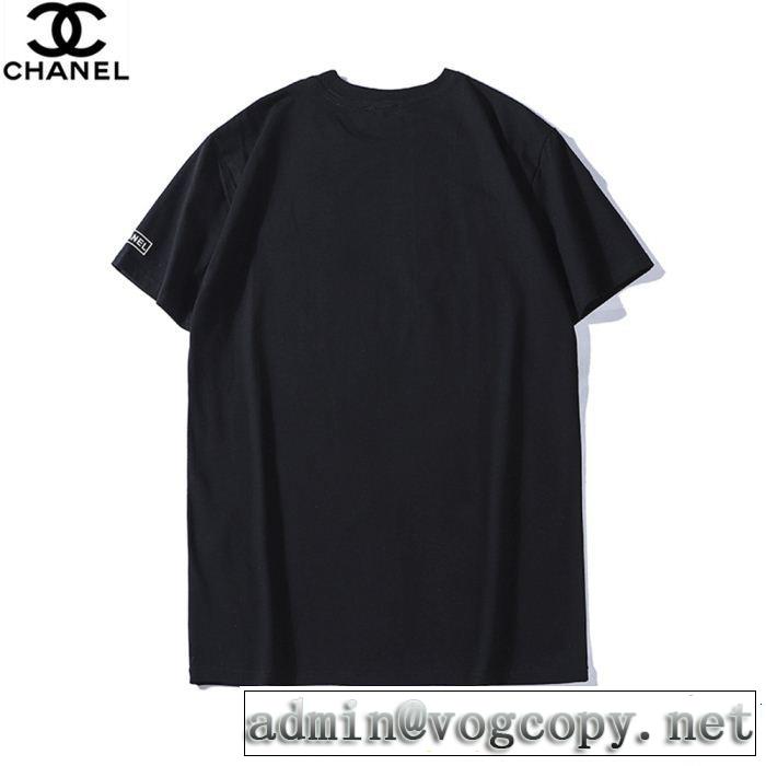 CH CH 半袖Tシャツ 2色可選 目を引く春夏トップス スタイルアップ効果