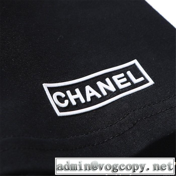 CH CH 半袖Tシャツ 2色可選 目を引く春夏トップス スタイルアップ効果