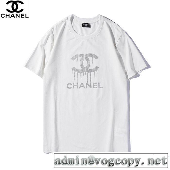 スタイルアップ上品 CH CH 半袖Tシャツ 2色可選 2019年の春夏に着たい