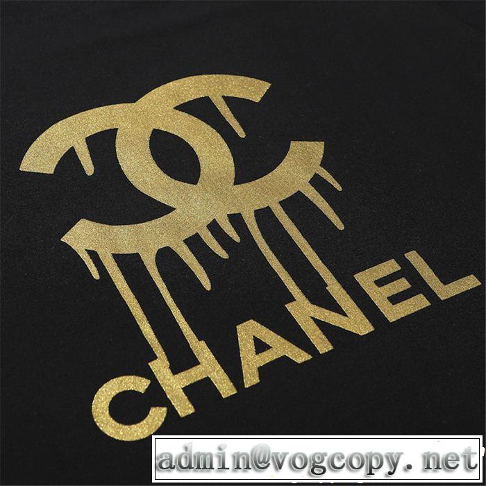 スタイルアップ上品 CH CH 半袖Tシャツ 2色可選 2019年の春夏に着たい