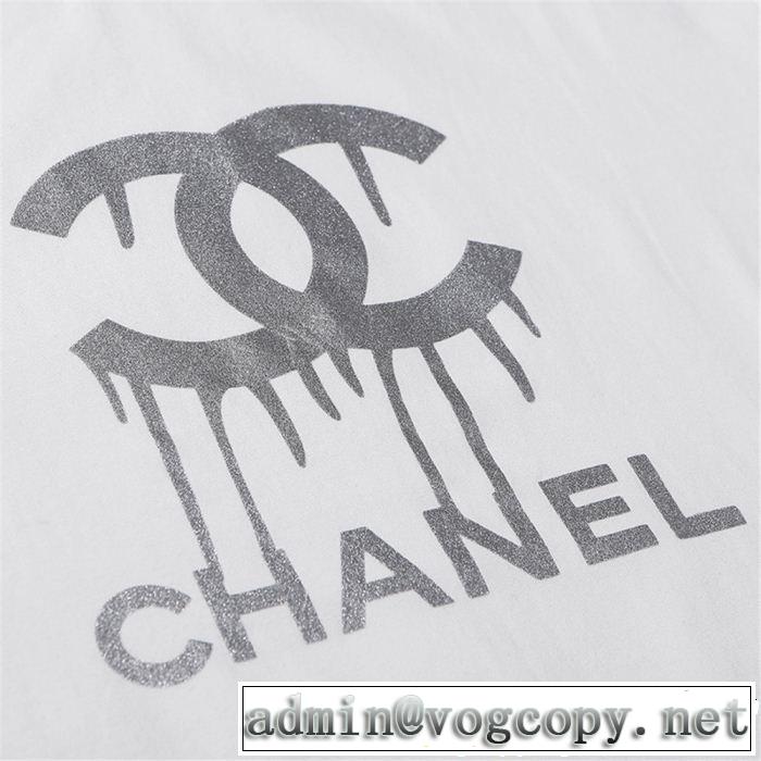 スタイルアップ上品 CH CH 半袖Tシャツ 2色可選 2019年の春夏に着たい
