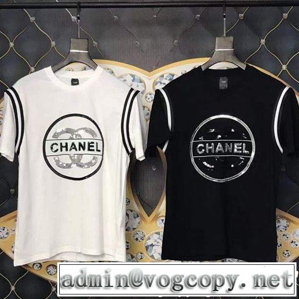 完売目前 CH CH 超おしゃれ大人気  Tシャツ/ティーシャツ 2色可選 大人かっこいい