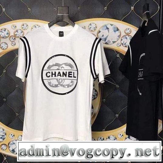 完売目前 CH CH 超おしゃれ大人気  Tシャツ/ティーシャツ 2色可選 大人かっこいい