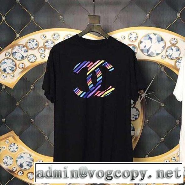 CH  Tシャツ/ティーシャツ 夏っぽさ新作アイテム 2色可選  大人の余裕が漂う CH