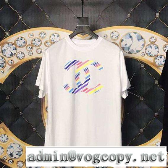 CH  Tシャツ/ティーシャツ 夏っぽさ新作アイテム 2色可選  大人の余裕が漂う CH