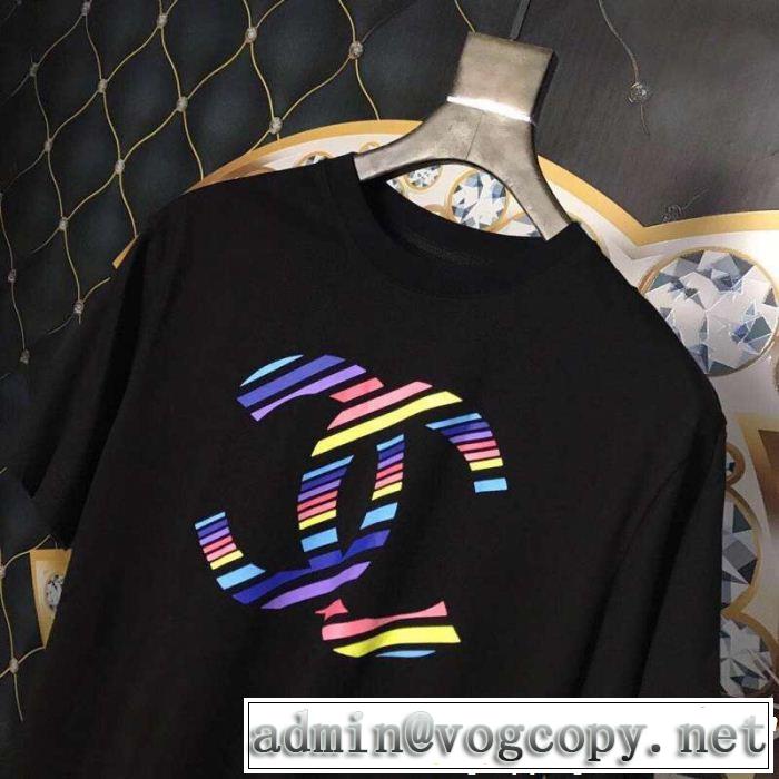 CH  Tシャツ/ティーシャツ 夏っぽさ新作アイテム 2色可選  大人の余裕が漂う CH