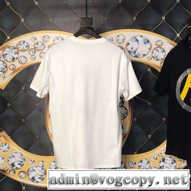 優しげ人気アイテム 軽やかな素材感  Tシャツ/ティーシャツ 2色可選  FENDI夏大人気のアイテム FENDI