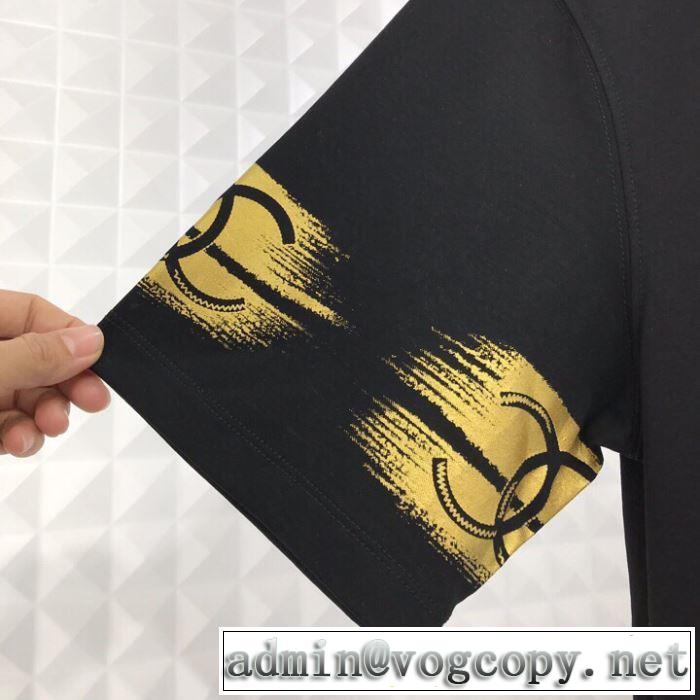 2色可選 夏の王道　適度な上品さ 2019夏色っぽさ CH CH おしゃれデザインも大人気 半袖Tシャツ