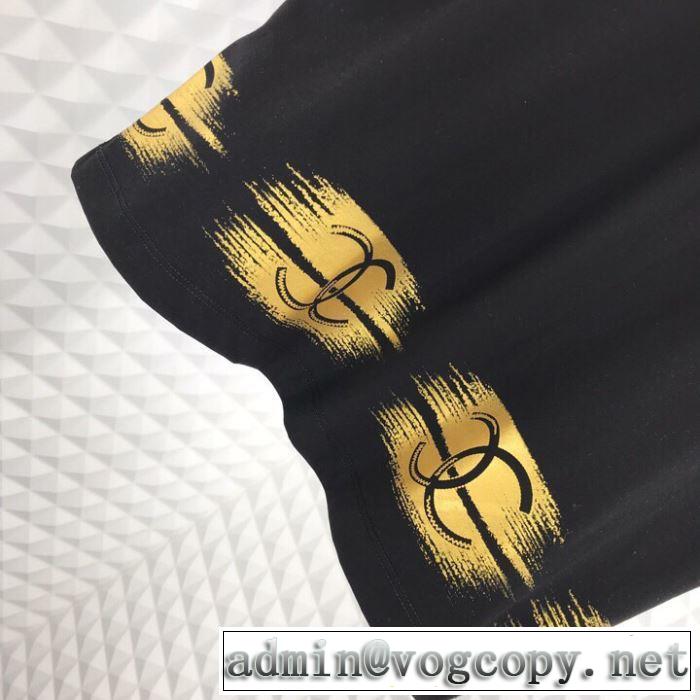 2色可選 夏の王道　適度な上品さ 2019夏色っぽさ CH CH おしゃれデザインも大人気 半袖Tシャツ
