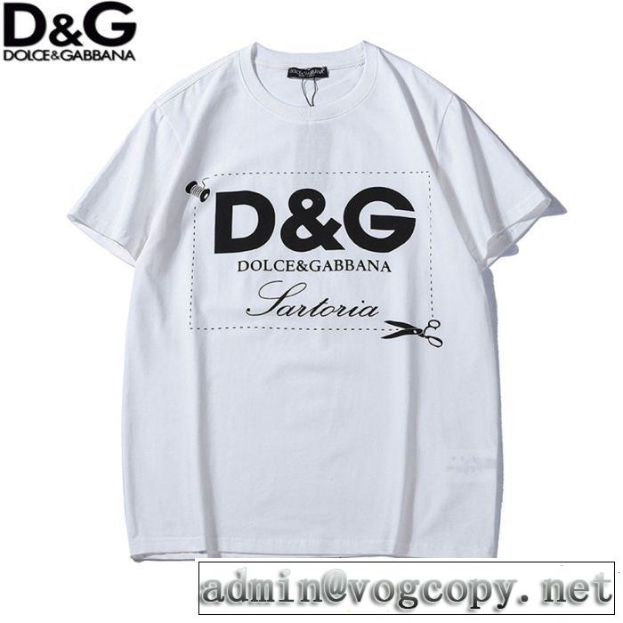 夏っぽさ新作アイテム 2019夏色っぽさ Dolce&Gabbana ドルチェ＆ガッバーナ 半袖Tシャツ 2色可選