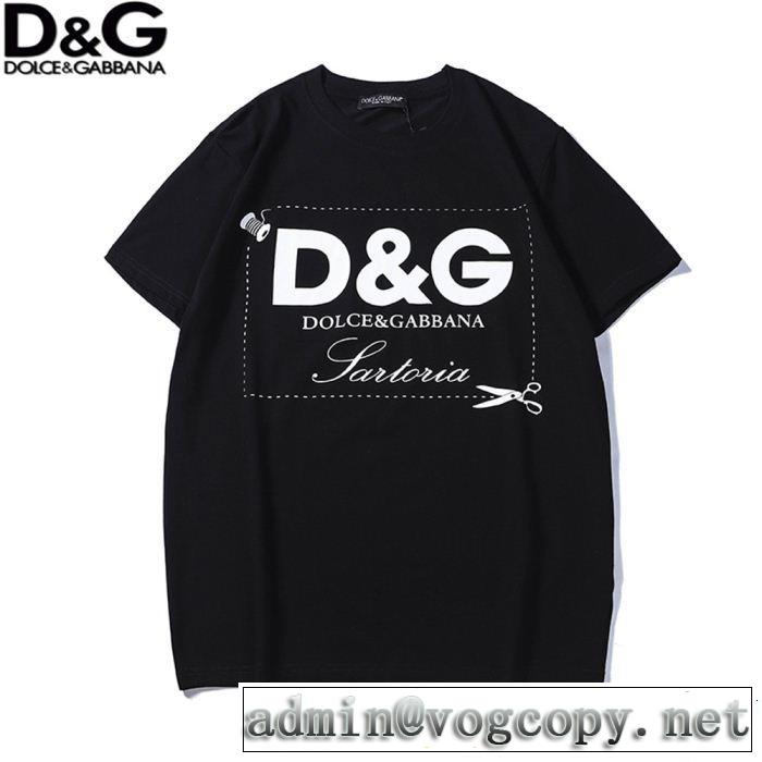 夏っぽさ新作アイテム 2019夏色っぽさ Dolce&Gabbana ドルチェ＆ガッバーナ 半袖Tシャツ 2色可選