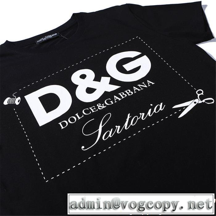 夏っぽさ新作アイテム 2019夏色っぽさ Dolce&Gabbana ドルチェ＆ガッバーナ 半袖Tシャツ 2色可選