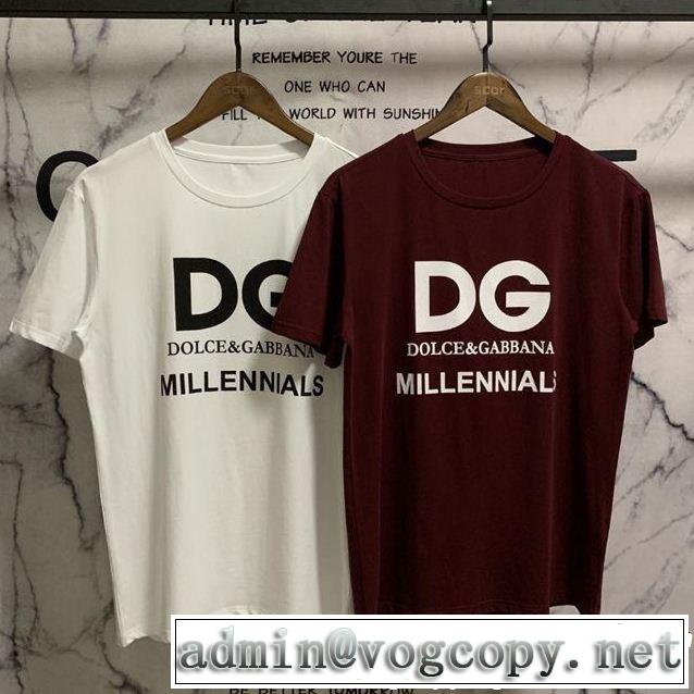  2019年の夏のマスト Tシャツ/ティーシャツ ドルチェ＆ガッバーナ Dolce&Gabbana 2色可選 春夏に役立つカジュアル 