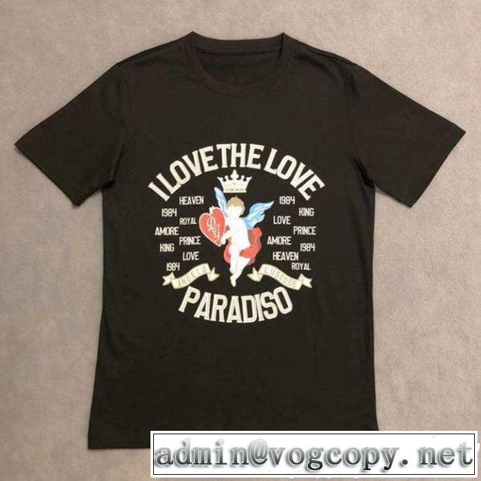  2色可選 Tシャツ/ティーシャツ風通しの良いフレア  ドルチェ＆ガッバーナ Dolce&Gabbana オシャレな印象に 