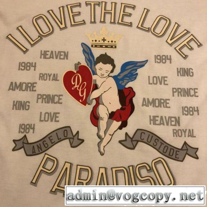 2色可選 Tシャツ/ティーシャツ風通しの良いフレア  ドルチェ＆ガッバーナ Dolce&Gabbana オシャレな印象に