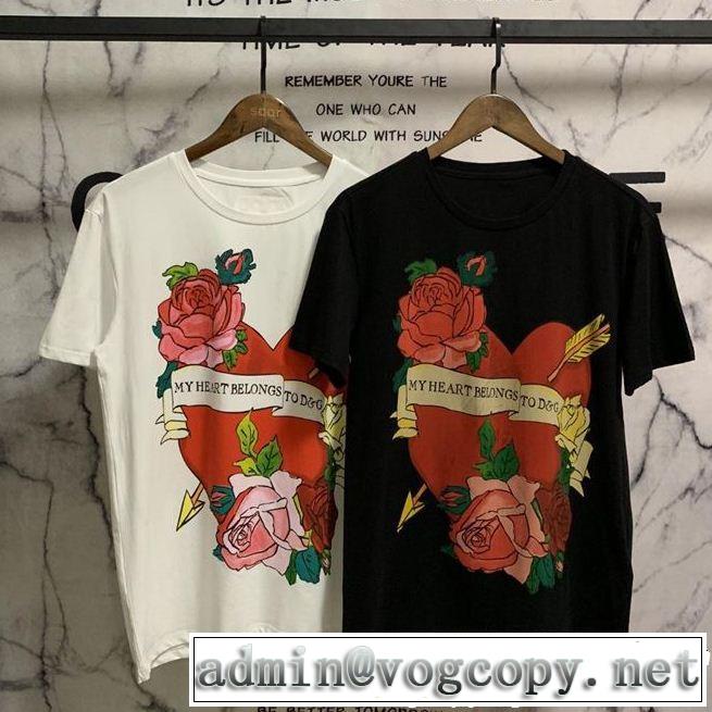  季節をまたい新作アイテム  ドルチェ＆ガッバーナ Dolce&Gabbana 2色可選 Tシャツ/ティーシャツ 