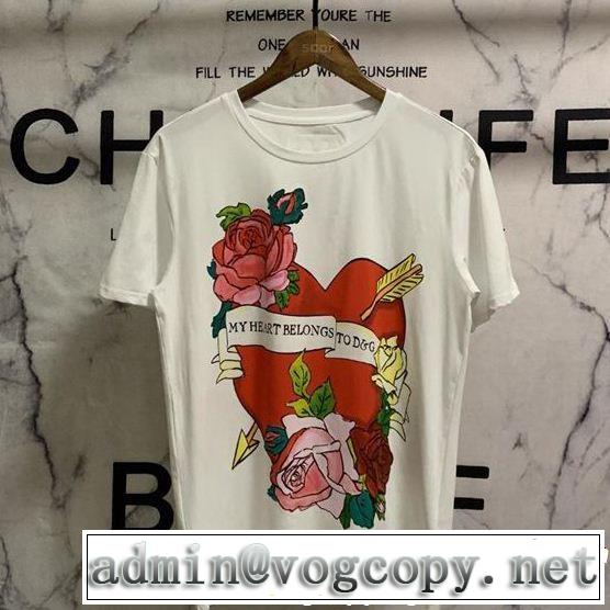 季節をまたい新作アイテム  ドルチェ＆ガッバーナ Dolce&Gabbana 2色可選 Tシャツ/ティーシャツ