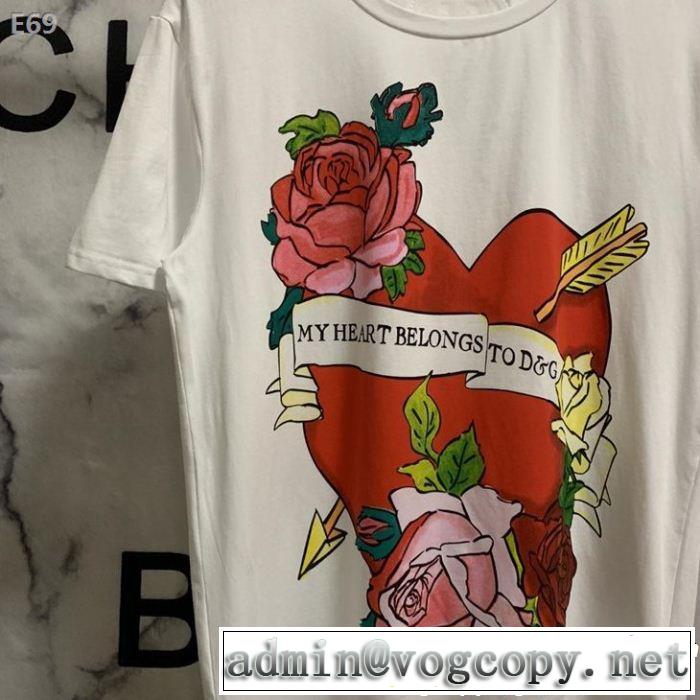 季節をまたい新作アイテム  ドルチェ＆ガッバーナ Dolce&Gabbana 2色可選 Tシャツ/ティーシャツ