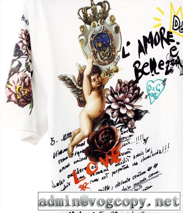 Dolce&Gabbana 甘過ぎず大人な印象に Tシャツ/ティーシャツ ドルチェ＆ガッバーナ ぐっと鮮度がアップ