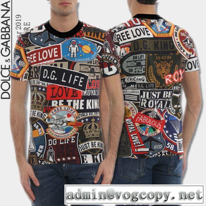  こなれ感を引き立たせ  ドルチェ＆ガッバーナ Dolce&Gabbana大人っぽく見せ新作 Tシャツ/ティーシャツ 