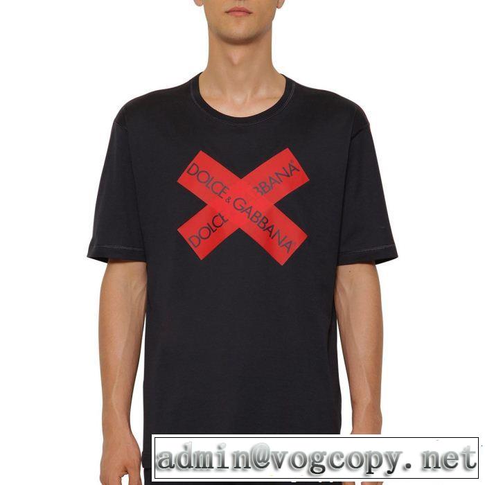  スタイルUPして着こなす Tシャツ/ティーシャツ ドルチェ＆ガッバーナ Dolce&Gabbana 2色可選 