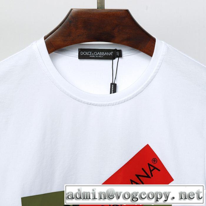 切りっぱなしデザイン ドルチェ＆ガッバーナ Dolce&Gabbana 2色可選 Tシャツ/ティーシャツ 大人のカジュアルスタイル