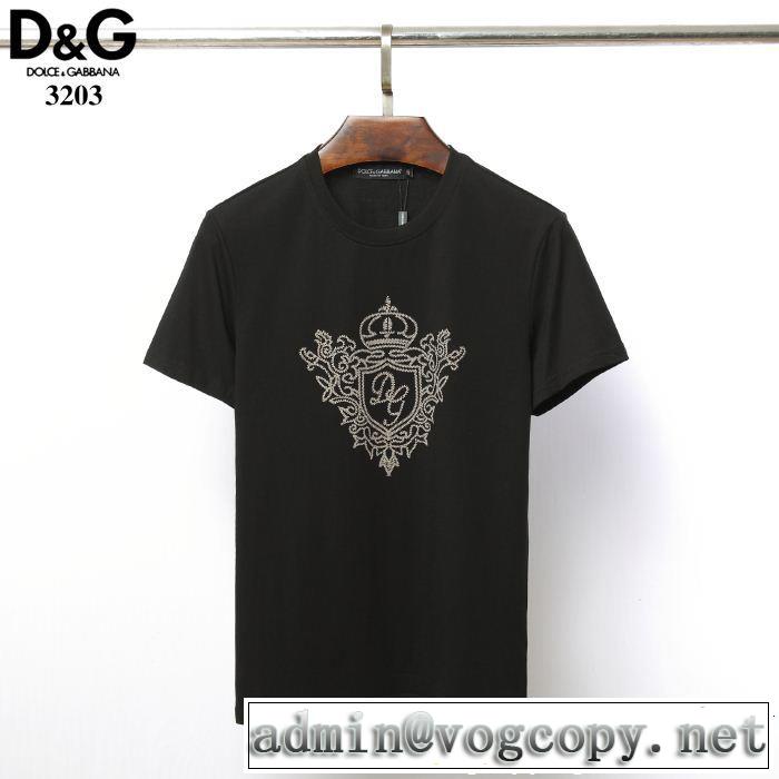  旬の気分を絶妙に ドルチェ＆ガッバーナ Dolce&Gabbana 2色可選  Tシャツ/ティーシャツ春夏らしい華やか 