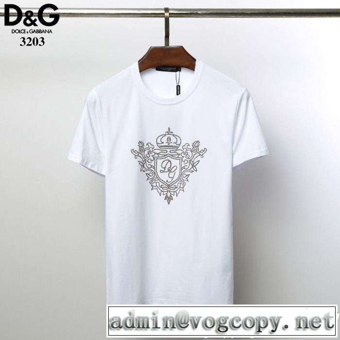 旬の気分を絶妙に ドルチェ＆ガッバーナ Dolce&Gabbana 2色可選  Tシャツ/ティーシャツ春夏らしい華やか
