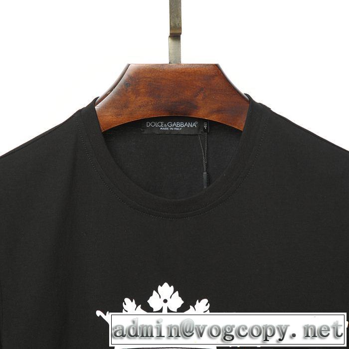 Tシャツ/ティーシャツ ドレスアップ効果も抜群 ドルチェ＆ガッバーナ Dolce&Gabbana 2色可選素敵なスタイルで夏の定番