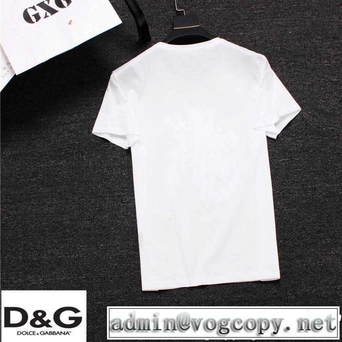 Dolce&Gabbana ドルチェ＆ガッバーナ 半袖Tシャツ 2色可選 大人カジュアル夏ファッション2019 通勤の定番