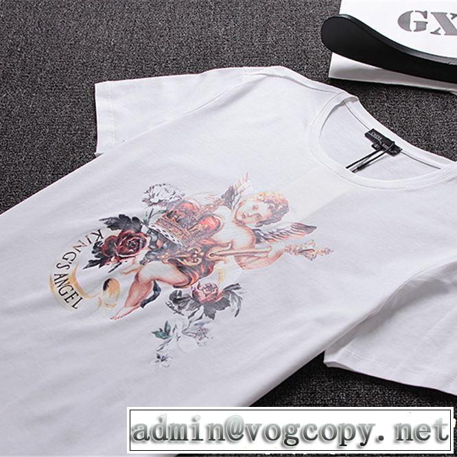 Dolce&Gabbana ドルチェ＆ガッバーナ 半袖Tシャツ 2色可選 大人カジュアル夏ファッション2019 通勤の定番