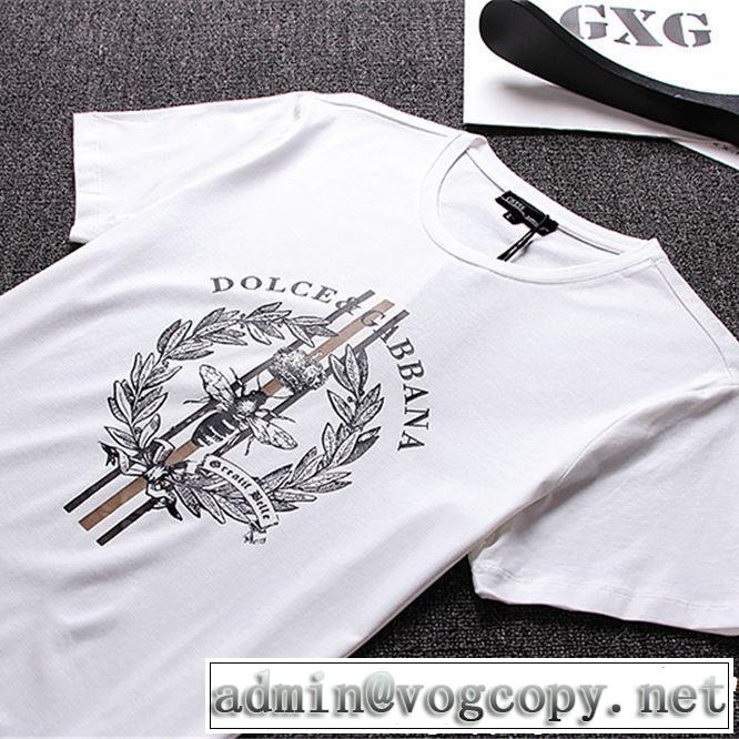 る春夏おすすめの人気商品 2019年の夏のマスト Dolce&Gabbana ドルチェ＆ガッバーナ 半袖Tシャツ 3色可選