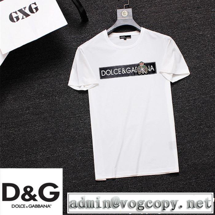 2019春夏の大注目トレンド Dolce&Gabbana ドルチェ＆ガッバーナ 半袖Tシャツ 3色可選 今っぽく新作アイテム