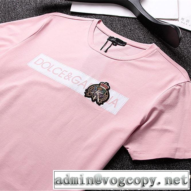 2019春夏の大注目トレンド Dolce&Gabbana ドルチェ＆ガッバーナ 半袖Tシャツ 3色可選 今っぽく新作アイテム