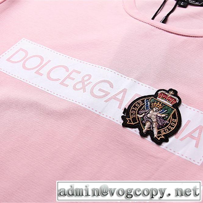 2019春夏の大注目トレンド Dolce&Gabbana ドルチェ＆ガッバーナ 半袖Tシャツ 3色可選 今っぽく新作アイテム