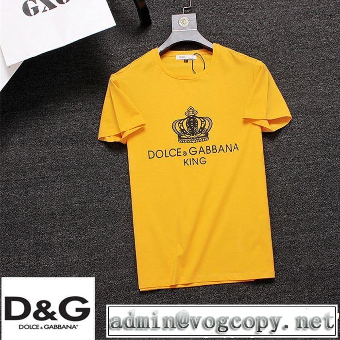 Dolce&Gabbana ドルチェ＆ガッバーナ 半袖Tシャツ 3色可選 2019春夏も引き続き人気セール 春夏！大人カジュアル