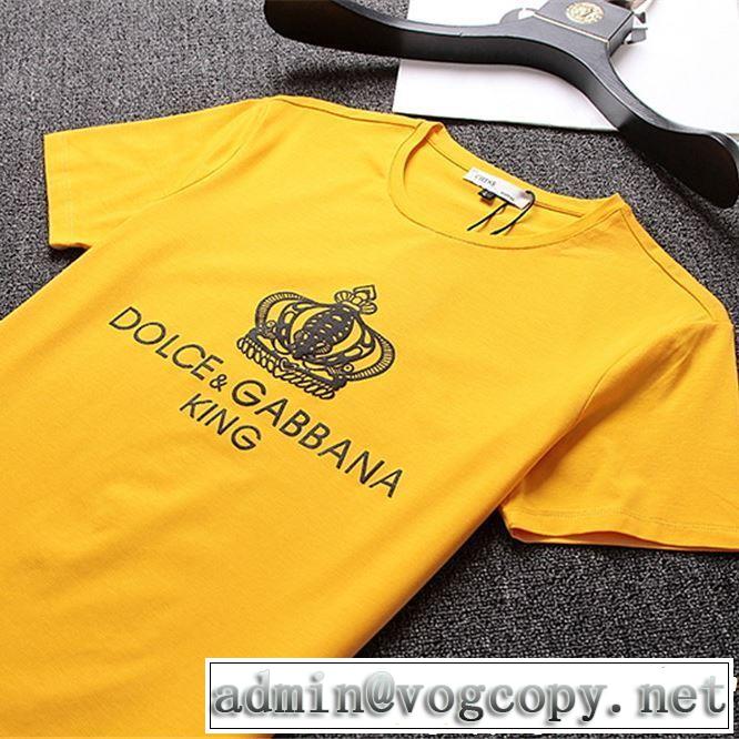 Dolce&Gabbana ドルチェ＆ガッバーナ 半袖Tシャツ 3色可選 2019春夏も引き続き人気セール 春夏！大人カジュアル
