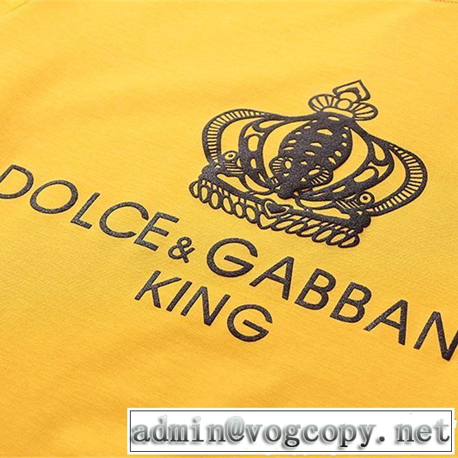 Dolce&Gabbana ドルチェ＆ガッバーナ 半袖Tシャツ 3色可選 2019春夏も引き続き人気セール 春夏！大人カジュアル