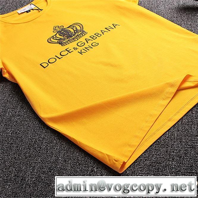 Dolce&Gabbana ドルチェ＆ガッバーナ 半袖Tシャツ 3色可選 2019春夏も引き続き人気セール 春夏！大人カジュアル